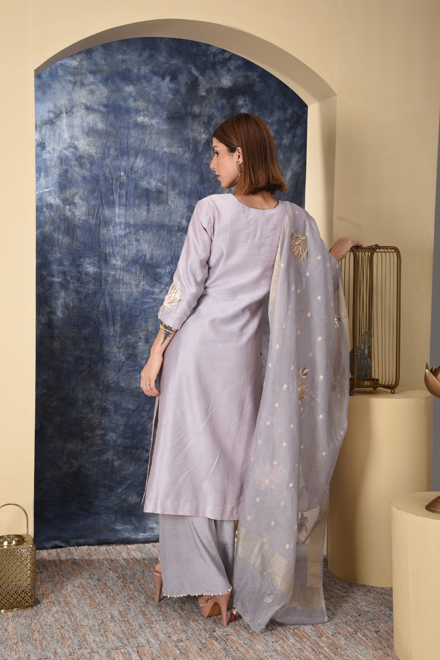 Lotus - Light Grey Suit Set