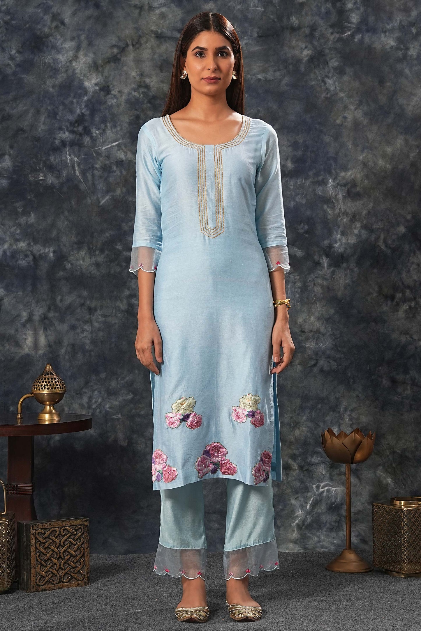 Radhika - Sky Blue Suit Set