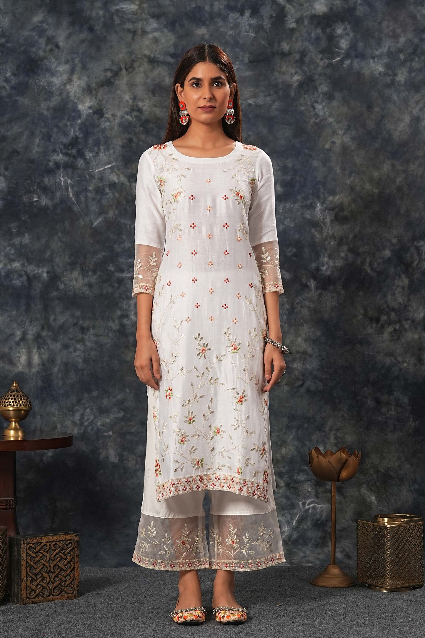 Rukmani - Ivory Suit Set