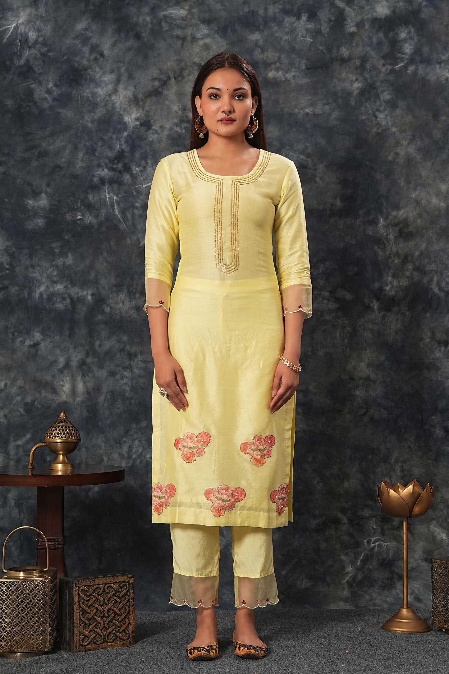Radhika - Lemon Yellow Suit Set