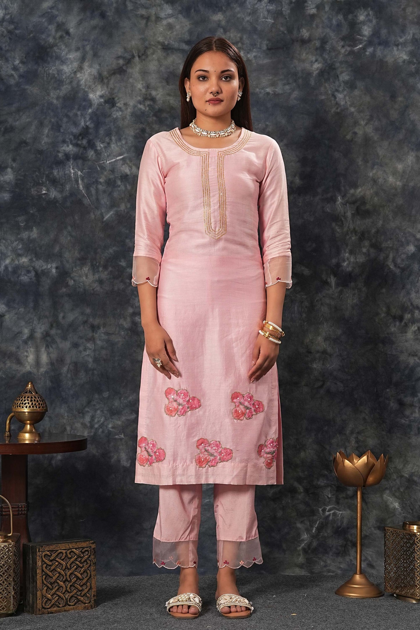 Radhika - Onion Pink Suit Set