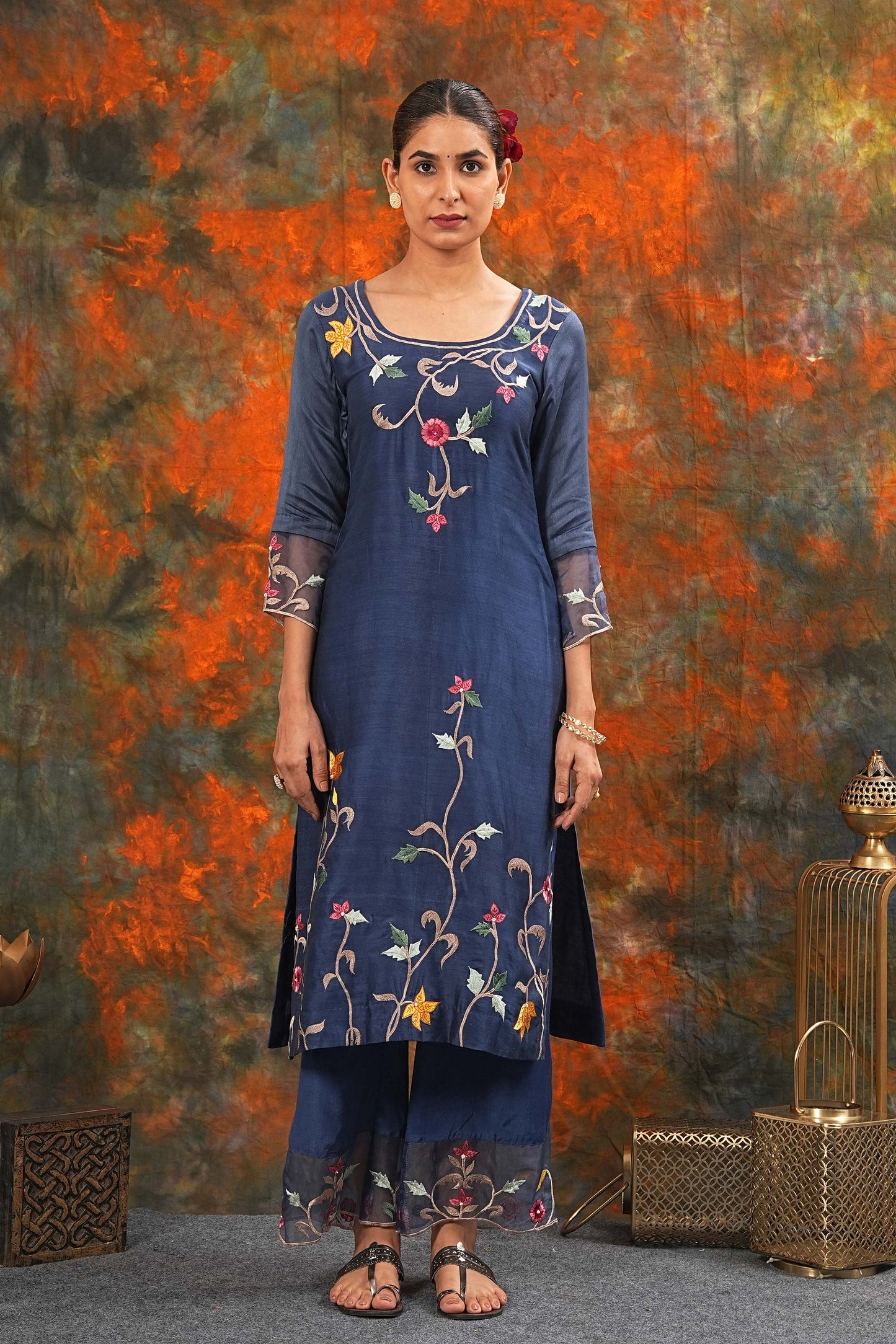 Sarla - Midnight Blue Suit Set