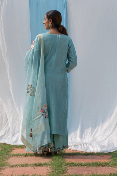 Parineeta - Powder Blue Suit Set