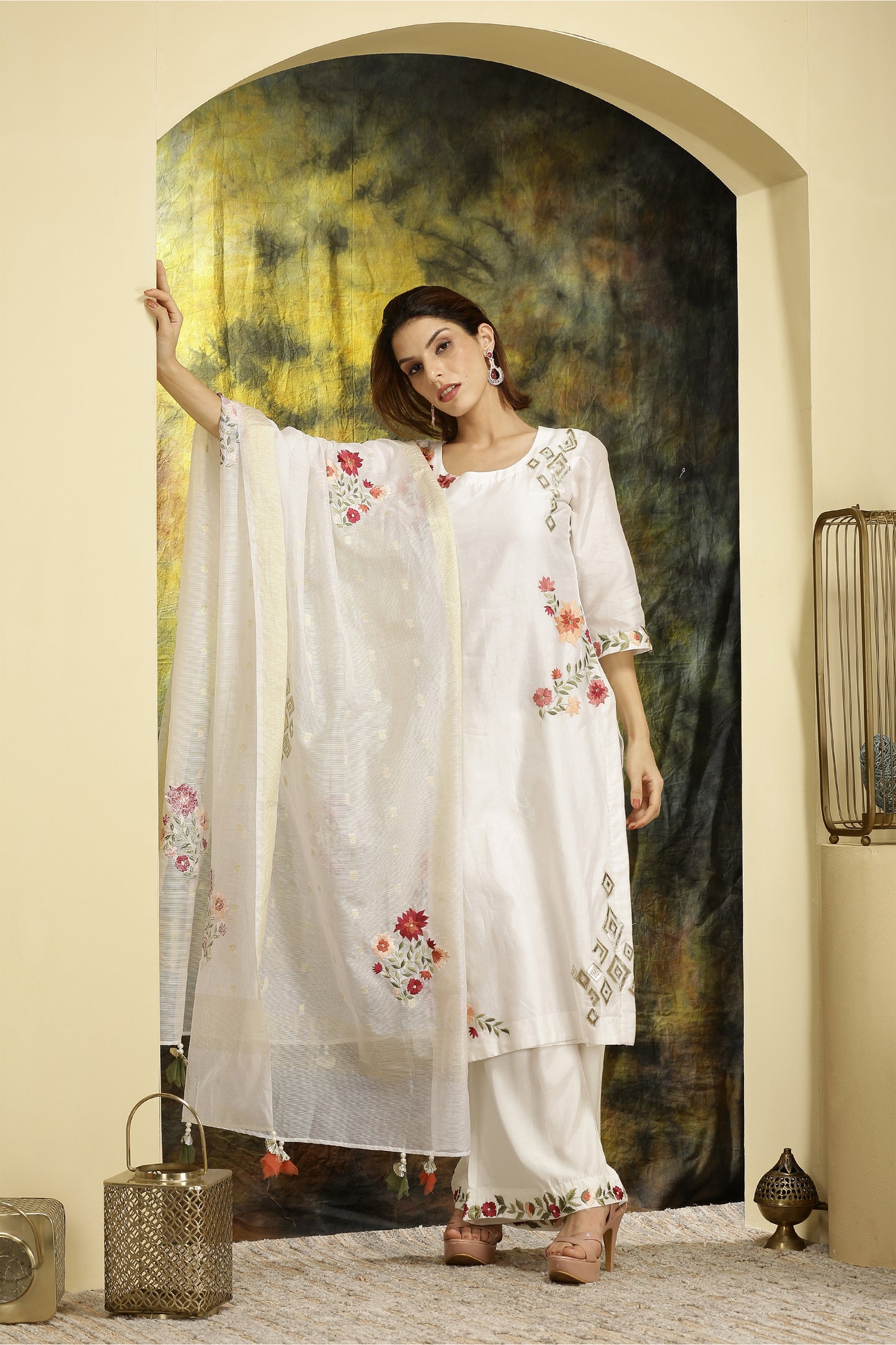 Parineeta - Ivory Suit Set