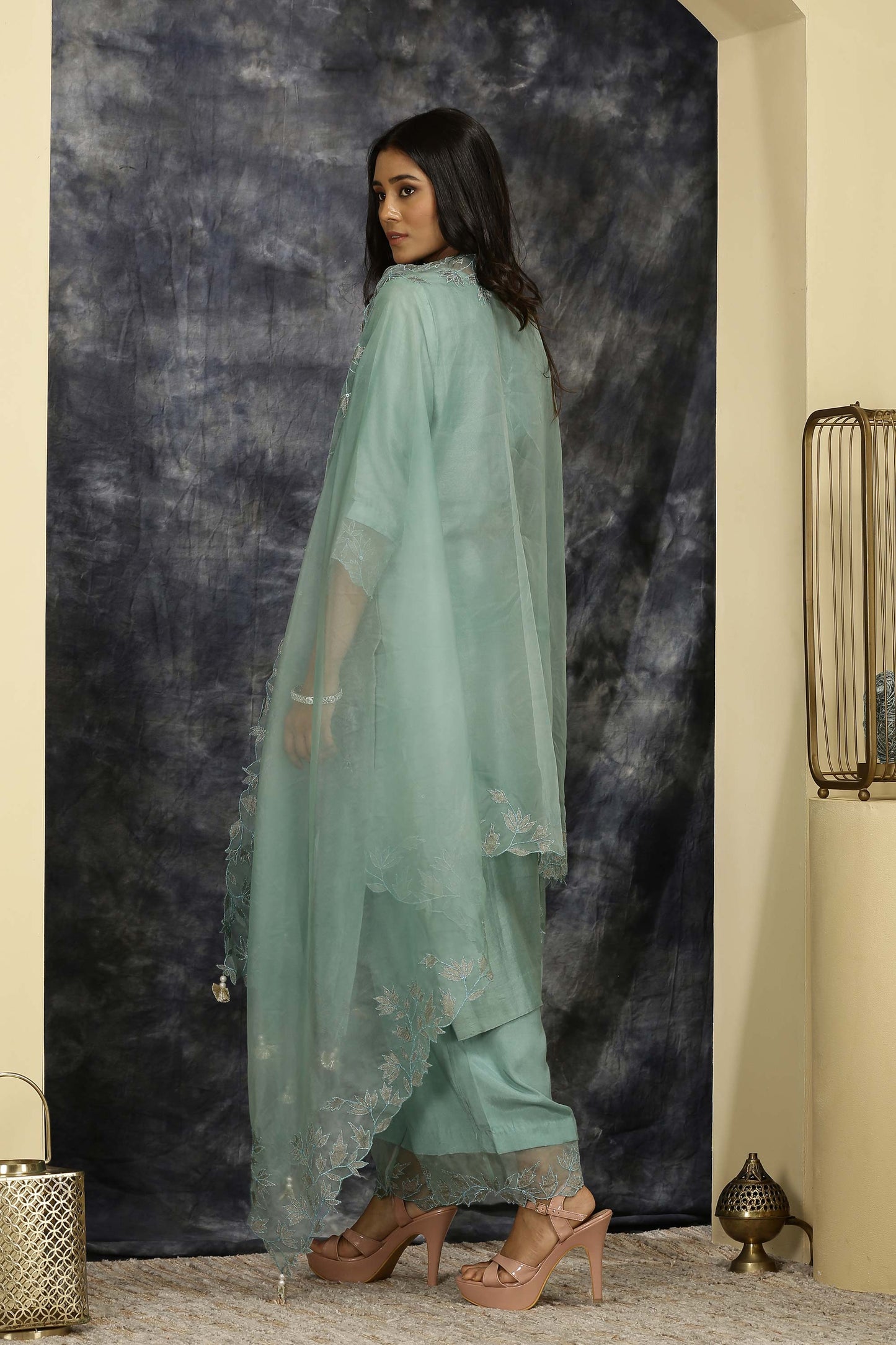 Rajdulari - Powder Blue Suit Set