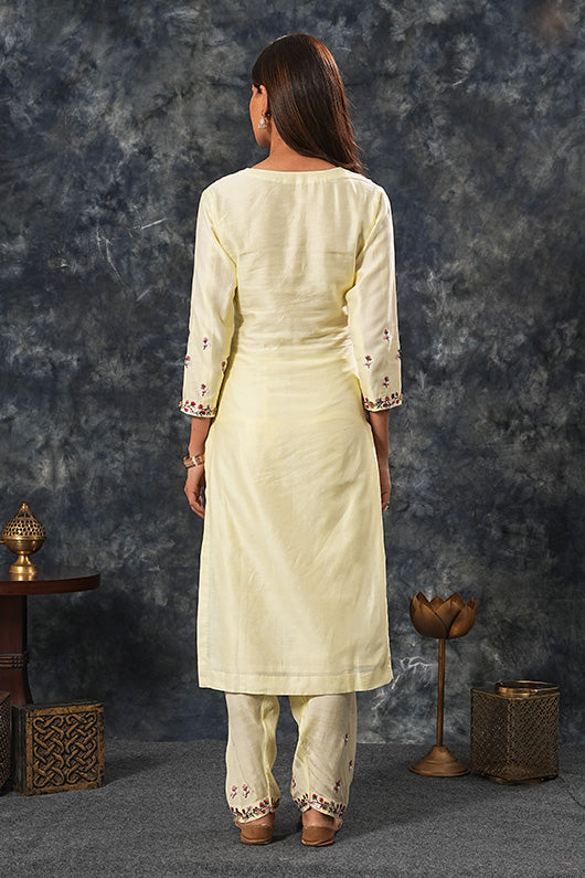 Saumya - Lemon Yellow Suit Set