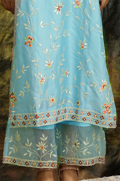 Rukmani - Sky Blue Suit Set