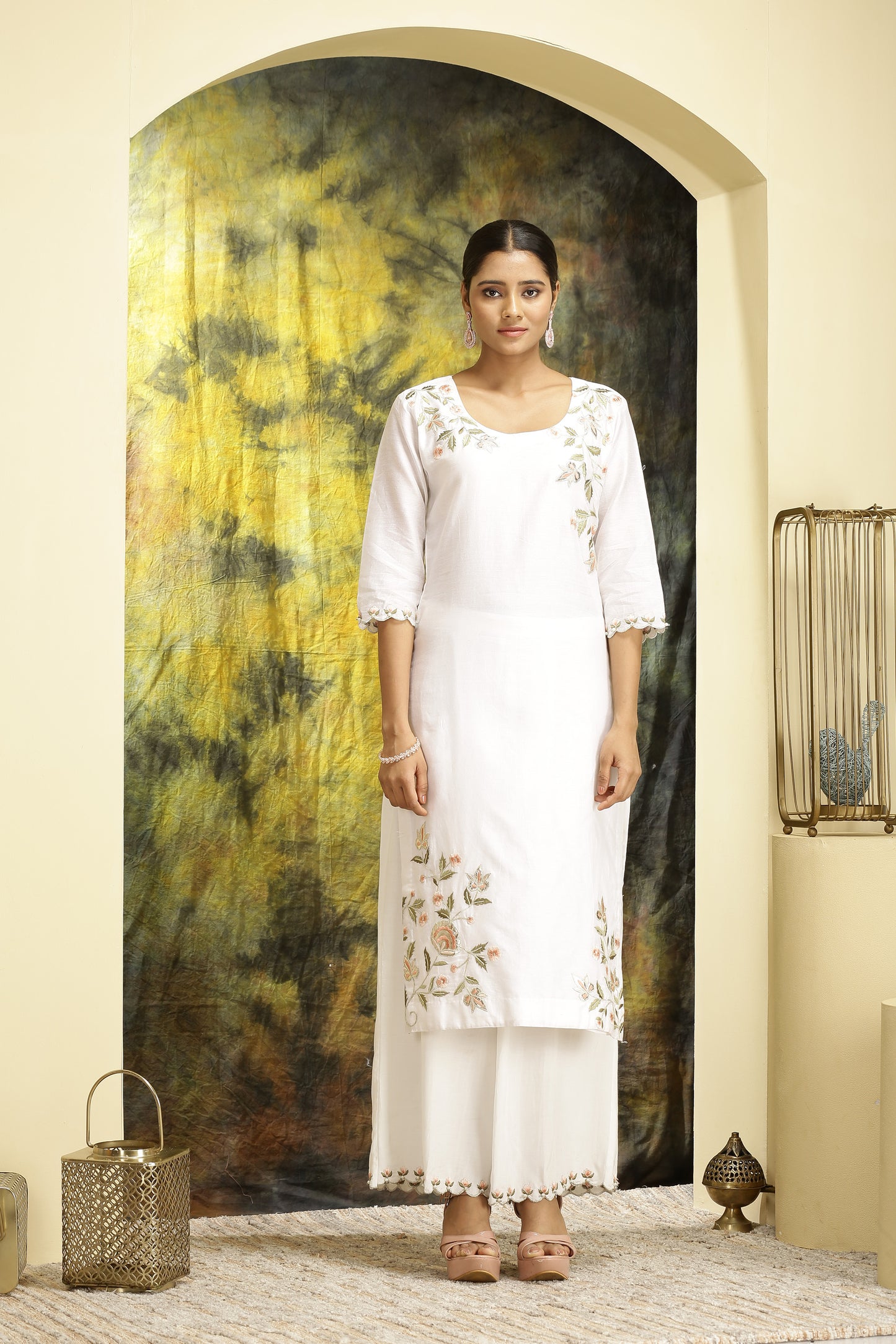 Rajkumari - Ivory Suit Set