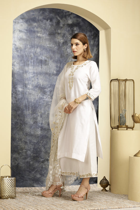 Rajshree - Ivory Suit Set