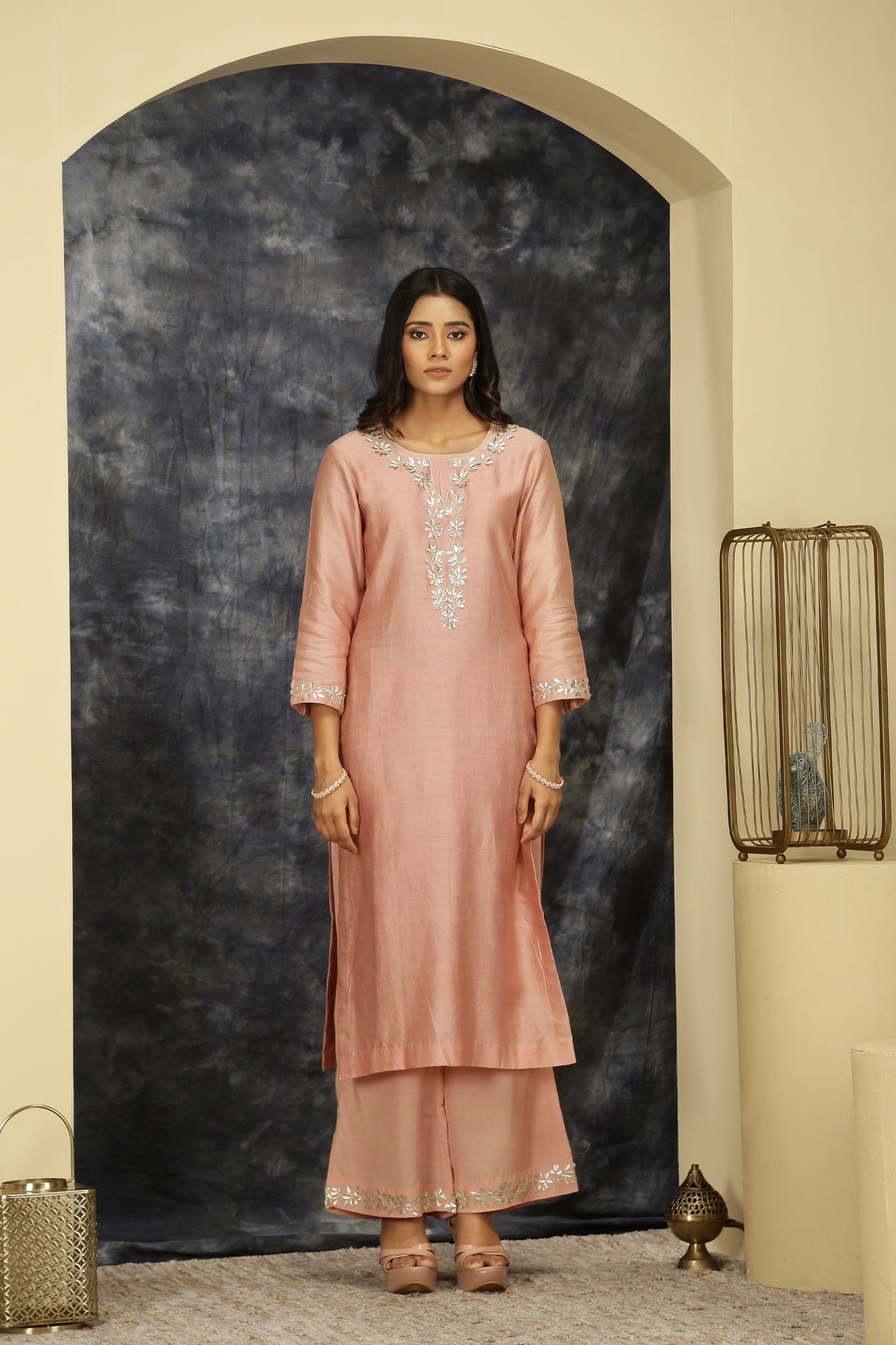 Rajshree - Nude Pink Suit Set