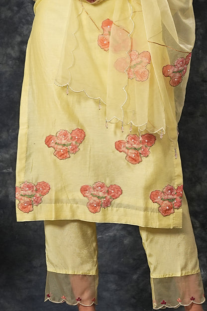 Radhika - Lemon Yellow Suit Set