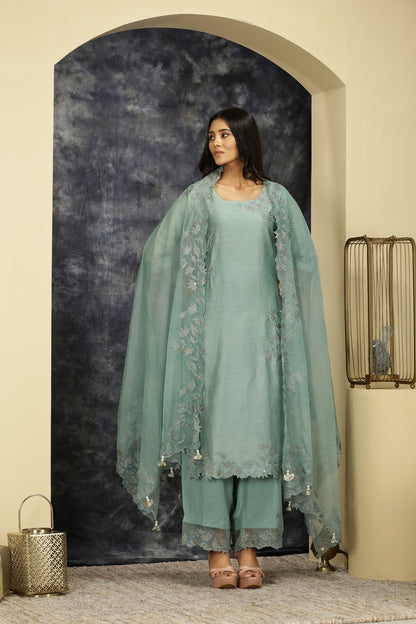 Rajdulari - Powder Blue Suit Set