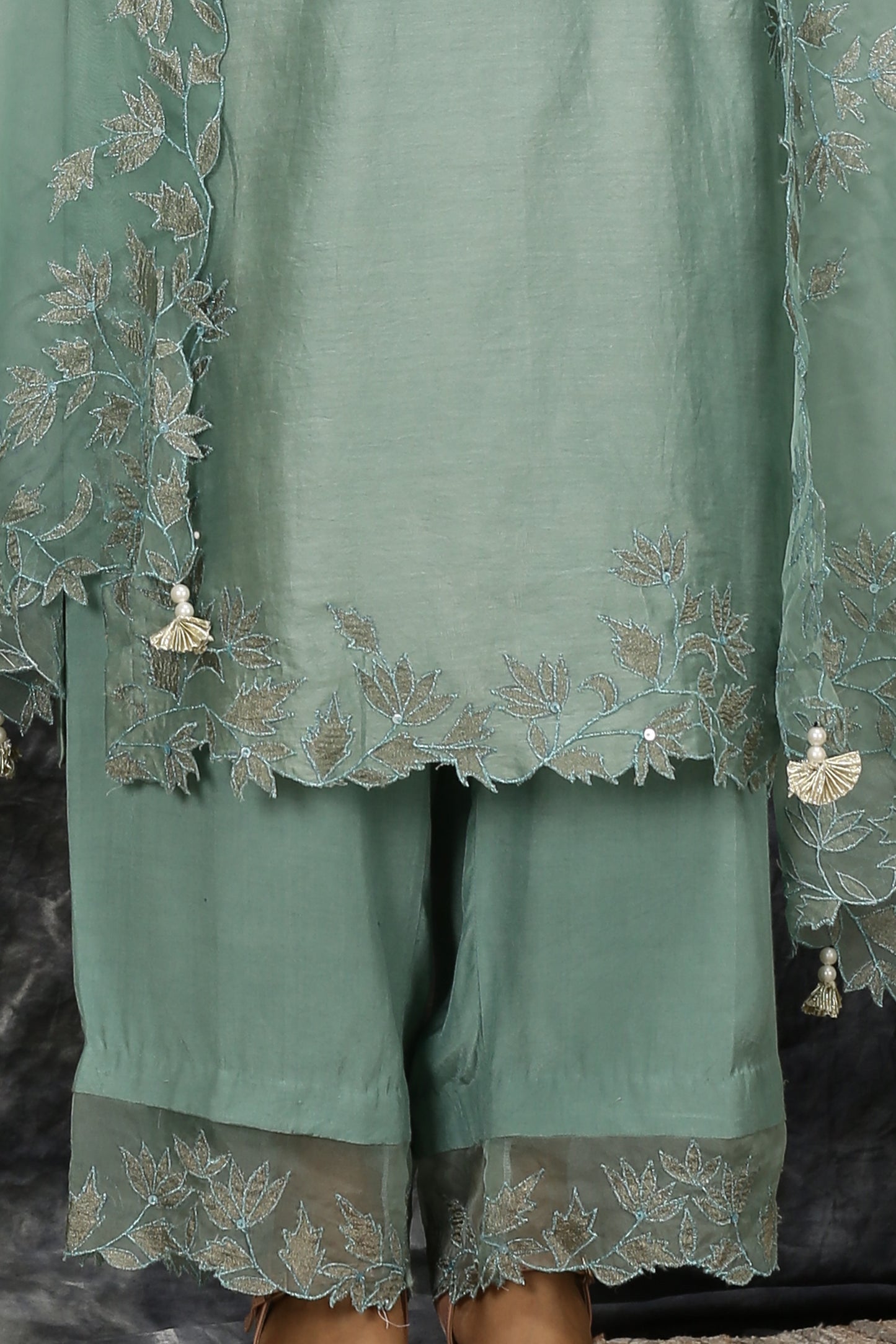 Rajdulari - Powder Blue Suit Set