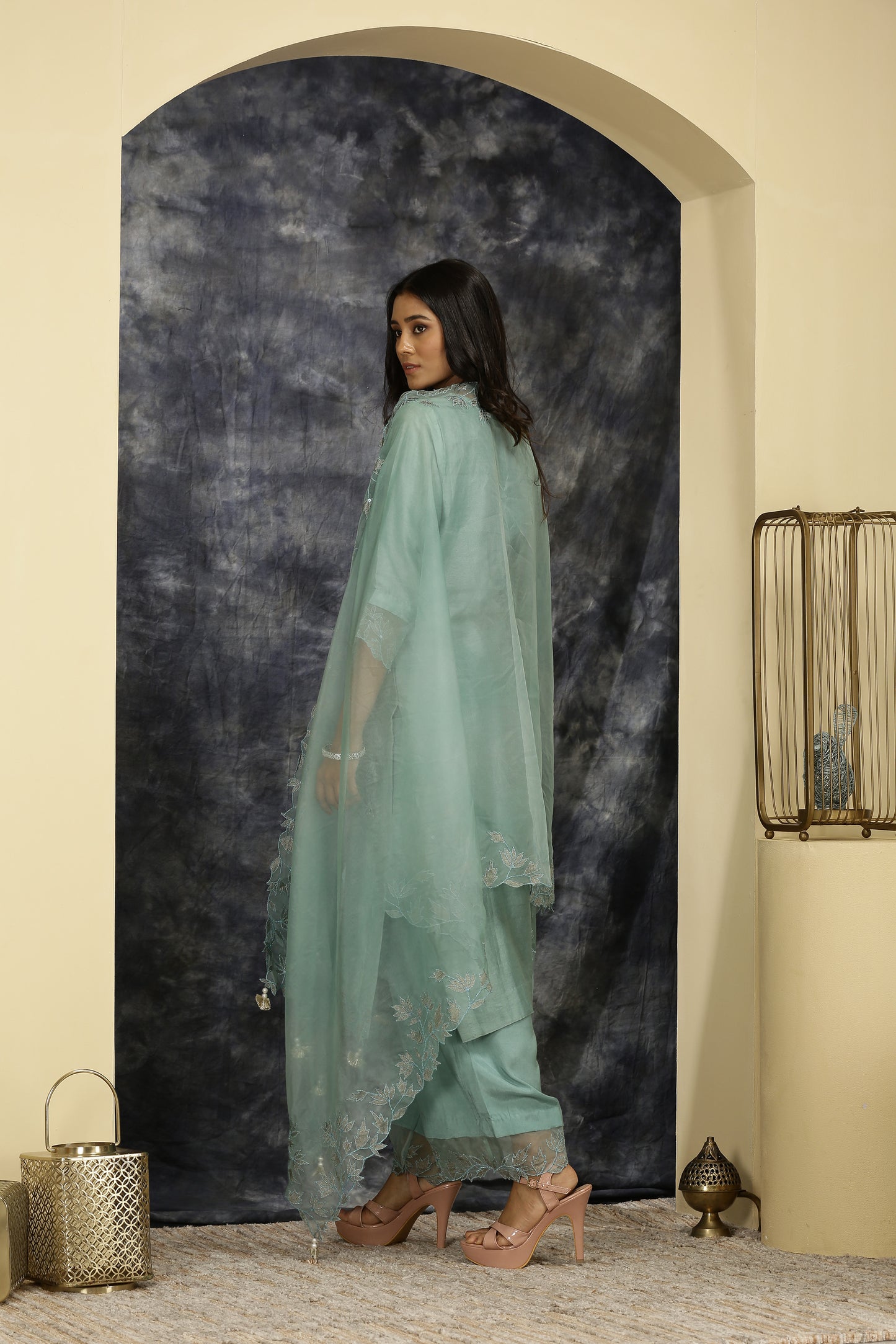 Rajdulari - Powder Blue Suit Set