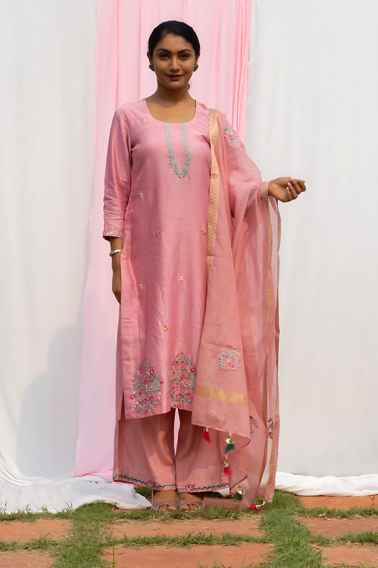 Chidiya - Onion Pink Suit Set