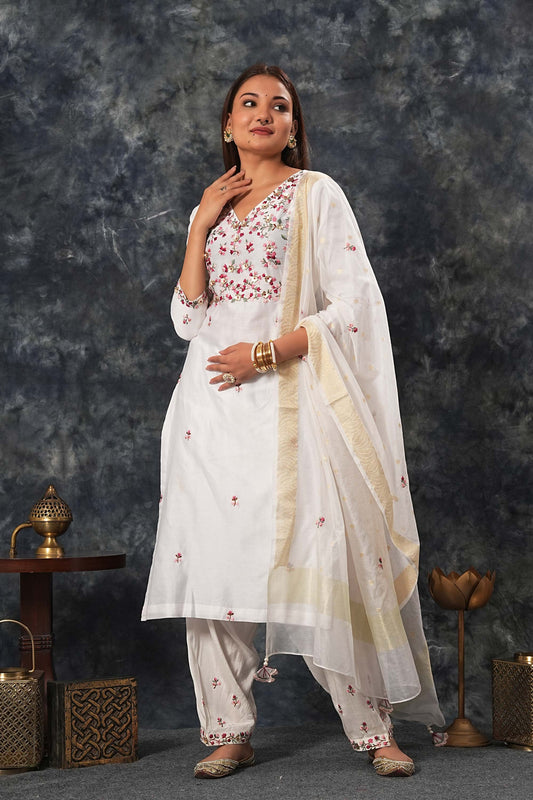 Saumya - Ivory Suit Set