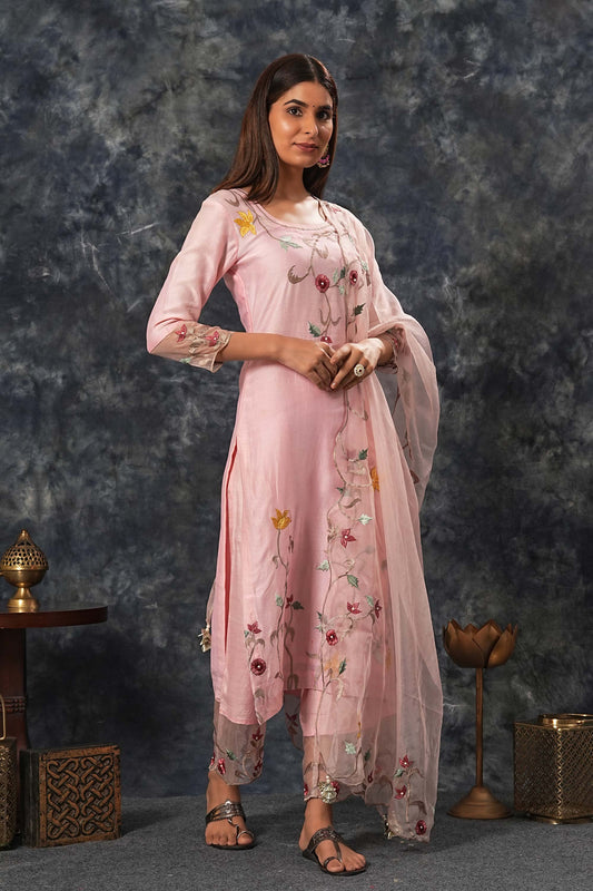 Sarla - Pink Suit Set