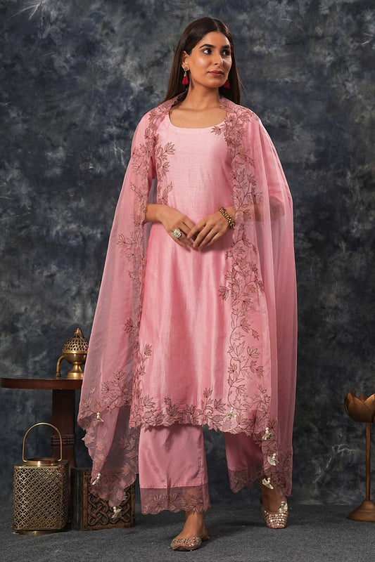 Rajdulari - Onion Pink Suit Set