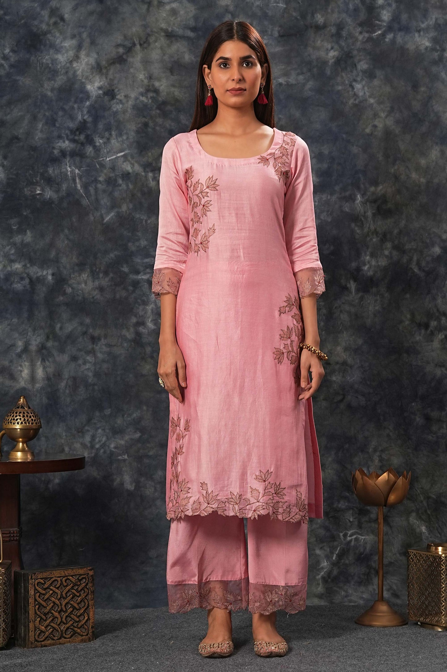 Rajdulari - Onion Pink Suit Set