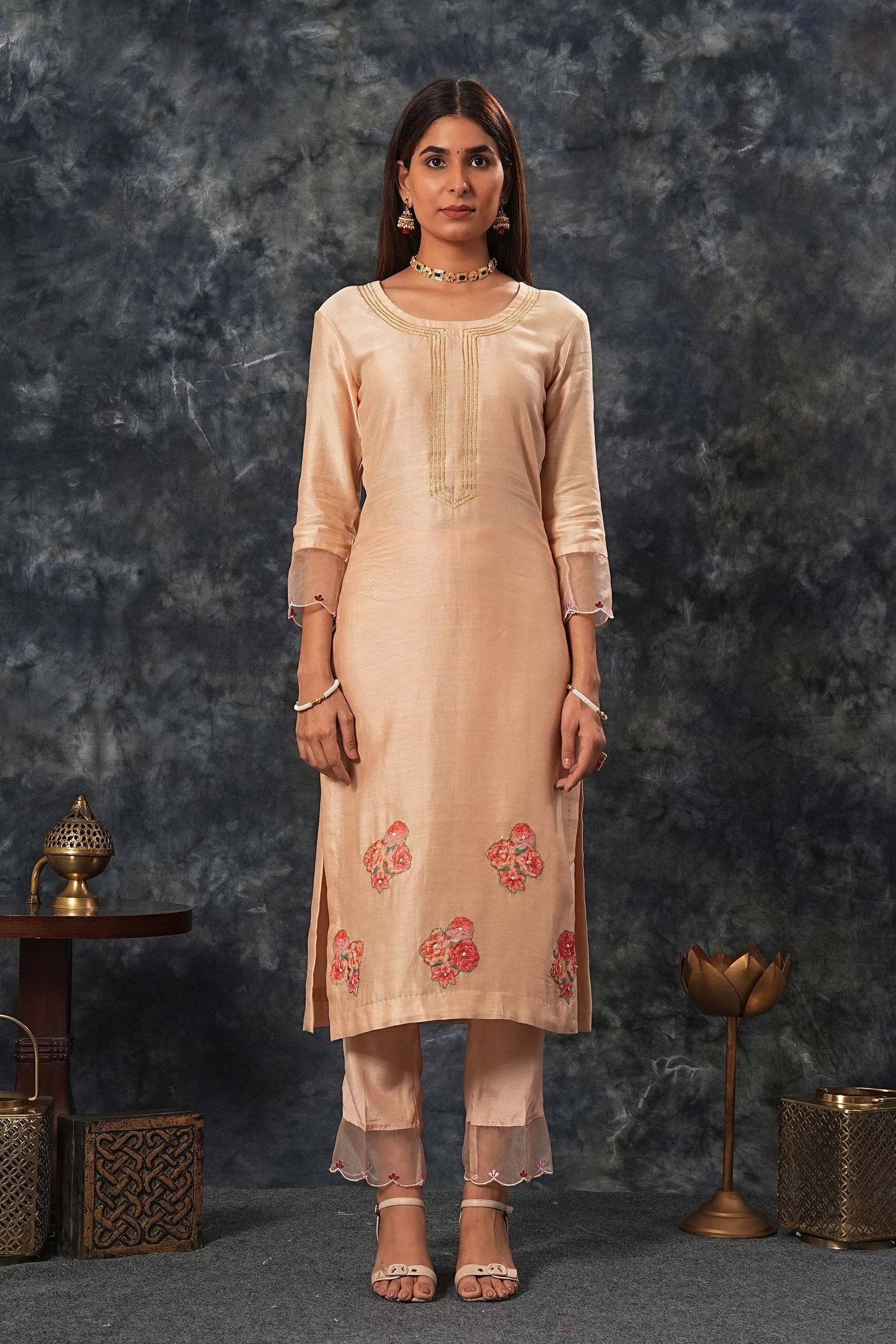 Radhika - Nude Pink Suit Set