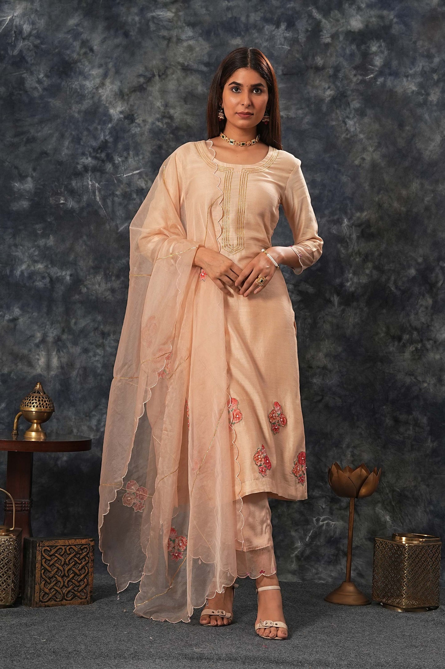 Radhika - Nude Pink Suit Set