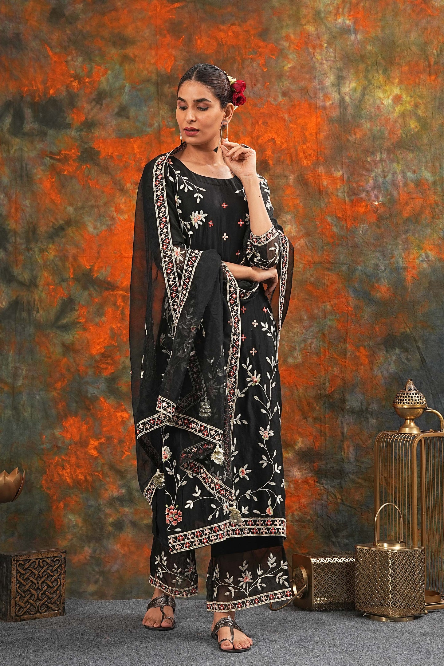 Rukmani - Black Suit Set