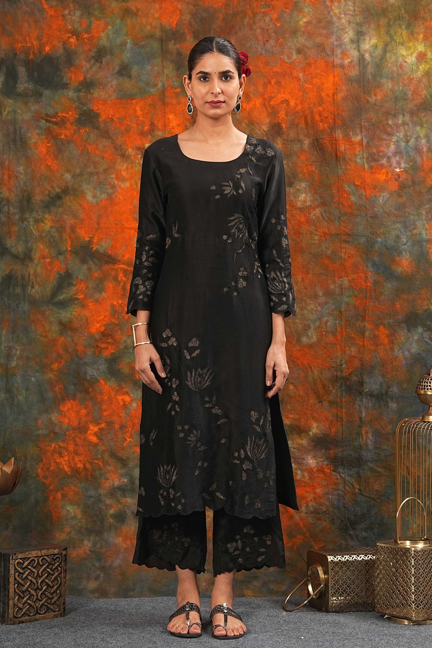 Nandini - Black Suit Set