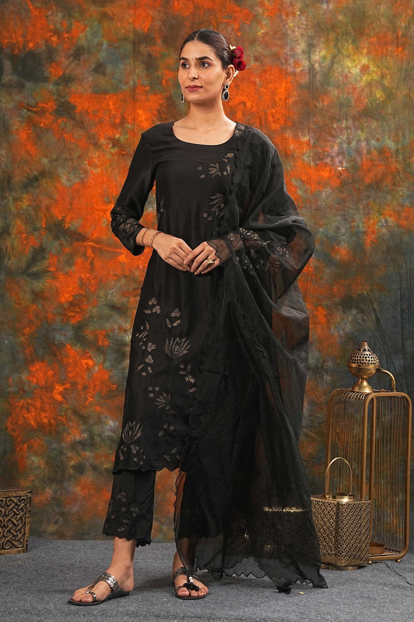 Nandini - Black Suit Set