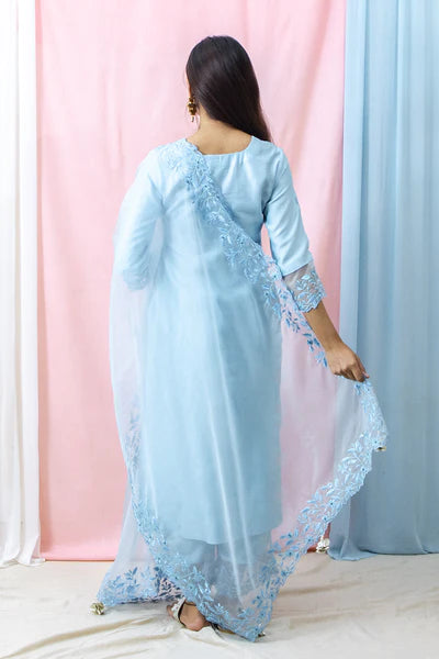 Harshita - Sky Blue Suit Set