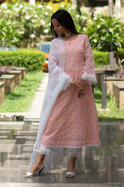 Kesar - Peach Suit Set