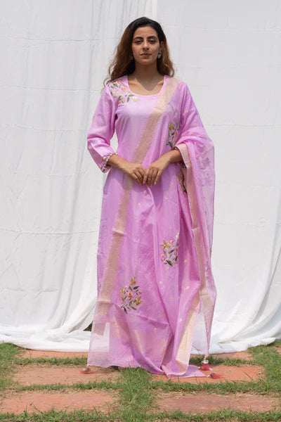 Rajkumari - Mauve Suit Set