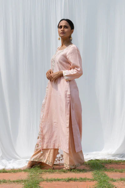 Rajshree - Nude Pink Suit Set