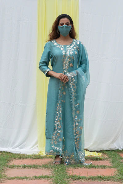 Rajshree - Powder Blue Suit Set