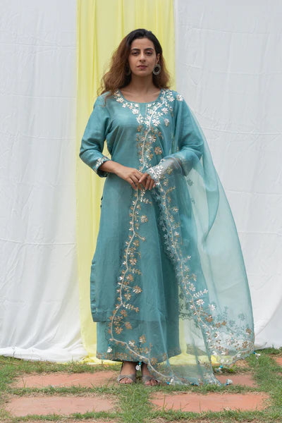 Rajshree - Powder Blue Suit Set