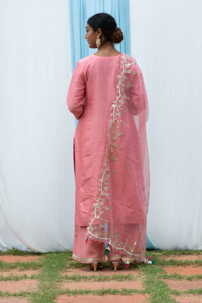 Rajshree - Salmon Pink Suit Set