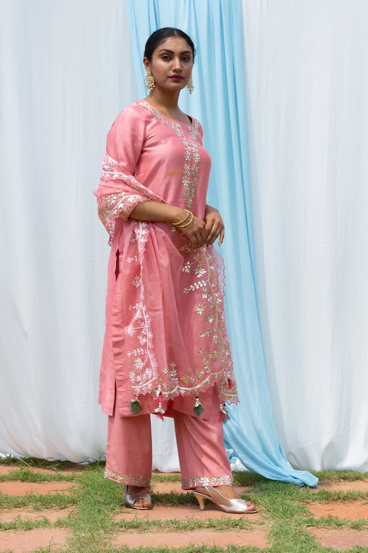 Rajshree - Salmon Pink Suit Set